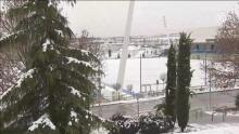 Suspendido el entrenamiento del Real Madrid en Valdebebas por la nevada