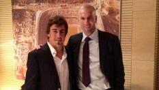 Alonso, feliz junto a Zidane