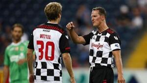 Vettel y Schumacher, compañeros de equipo por un día