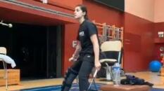 Carolina Marín vuelve a entrenarse una semana después de ser operada