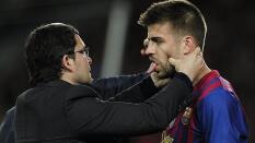 Piqué, sustituido tras una conmoción durante el partido contra el Chelsea