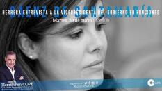 La vicepresidenta en funciones visita este martes «Herrera en COPE»