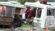 Al menos 18 muertos en un accidente de autobús con niños en Moscú