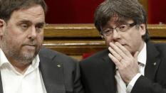 La reunión entre Puigdemont y ERC en Bruselas para la investidura termina con «avances» pero sin acuerdo