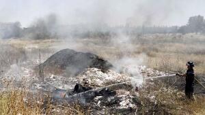 Arde chatarra en un solar entre El Vacie y Torneo Empresarial