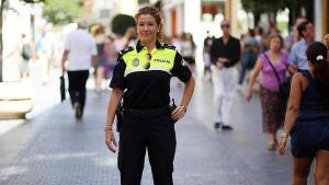 La agente María Guerrero, portavoz de la Policía Local