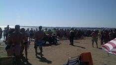 Un hombre sufre un síncope en la playa de Valdelagrana