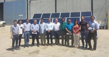 El garbanzo de Escacena «se engancha» a la energía solar