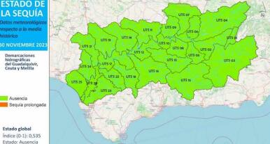 Andalucía no está en sequía, según las dos administraciones del agua competentes