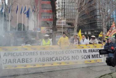 Apicultores andaluces se suman a la movilización contra la importación de miel fraudulenta