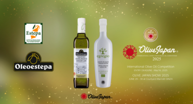 El Aceite de Oliva Virgen Extra con D.O.P. Estepa brilla en Olive Japan 2025 con dos medallas de oro