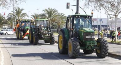 El campo andaluz se echa a la calle para protestar contra la nueva PAC y Mercosur