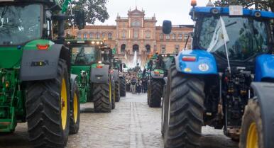 Miles de agricultores toman Sevilla ante el grito de ‘basta ya’: «Estamos completamente asfixiados»